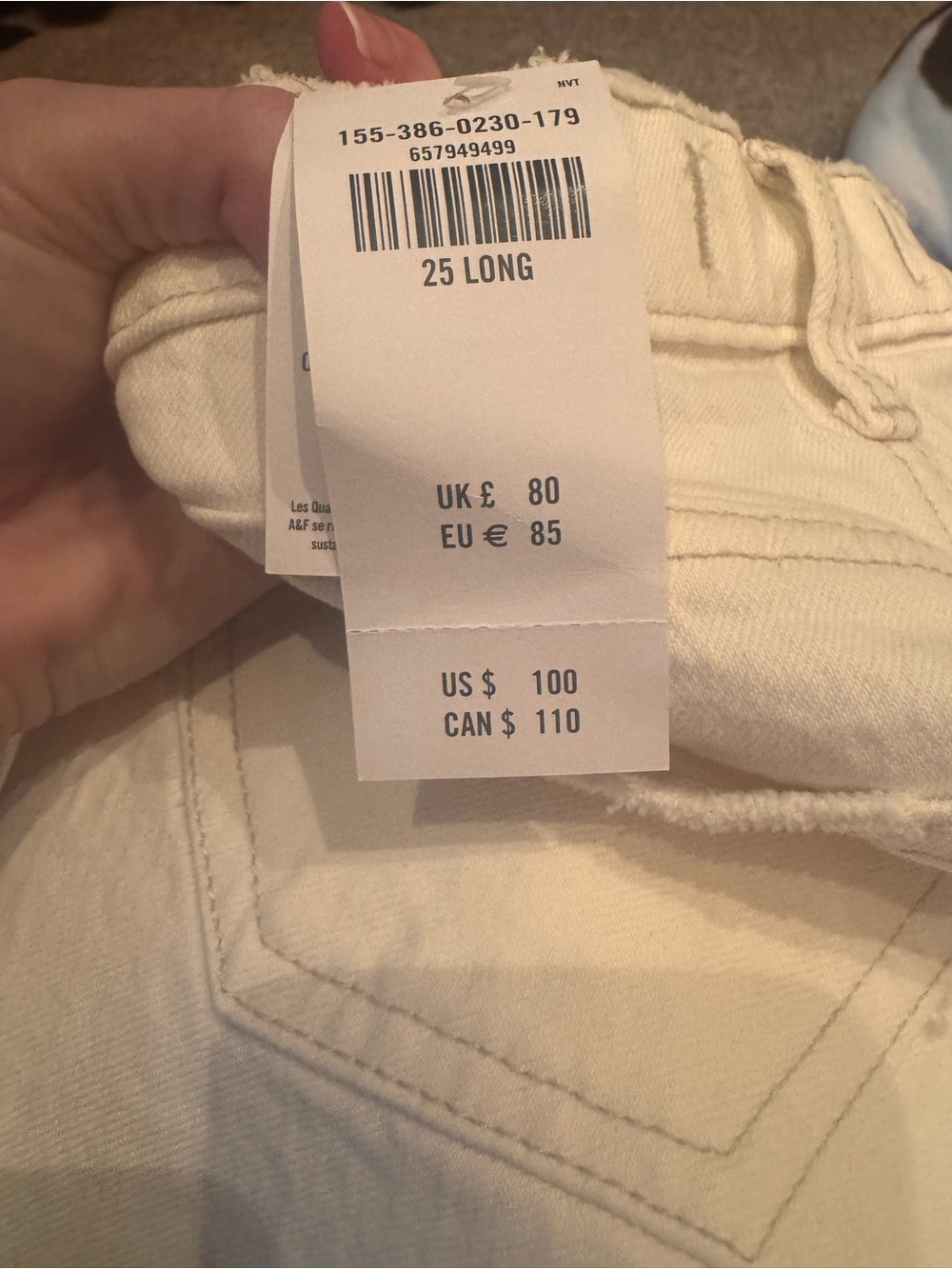 NWT Abercrombie & Fitch "The '90s Straight" High-Rise Jeans - 25L - Picture 6 of 6